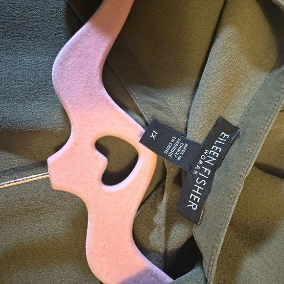 Eileen Fisher Olive Green Women's Top - Picture 4 of 5